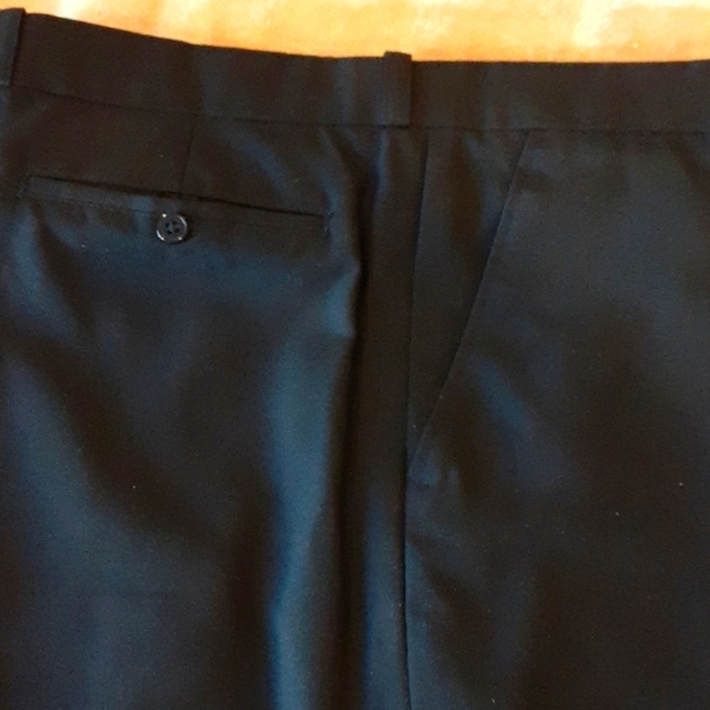 Black Thai silk slacks